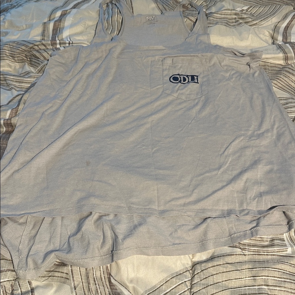 Gray Sleeveless Top with ODU Logo